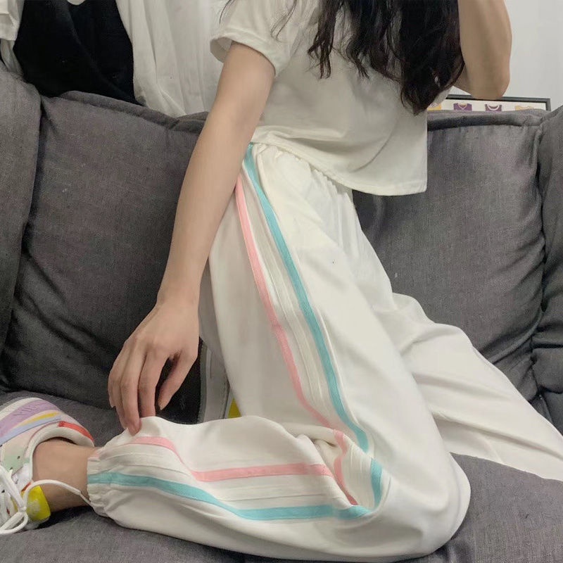 Jiashucheng Quần Legging Thể Thao Lưng Cao Dáng Rộng Thời Trang Xuân Hè Cho Nữ