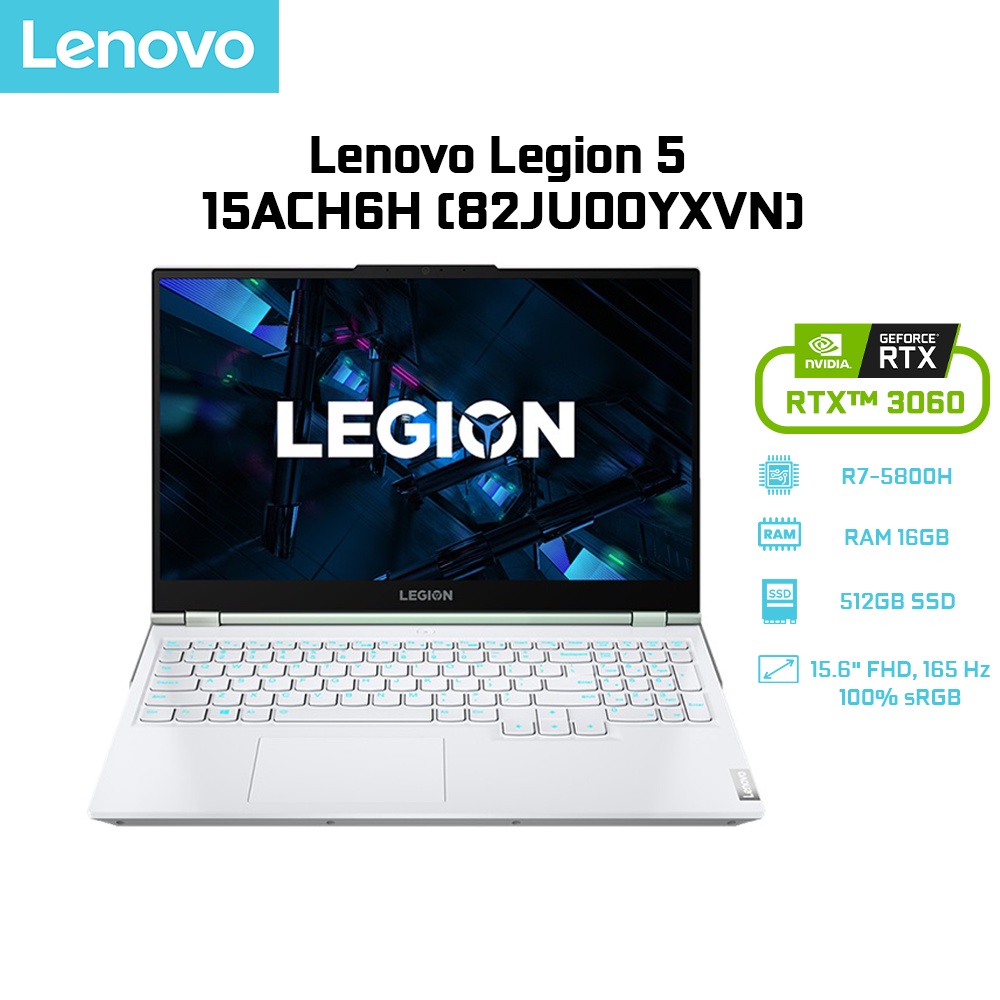Laptop Lenovo Legion 5 15ACH6H 82JU00YXVN R7-5800H | 16GB | 512GB | GeForce RTX™ 3060