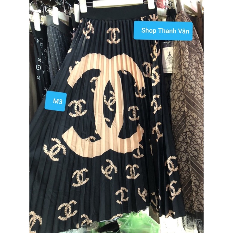 Chân váy xoè dáng dài xếp ly họa tiết đẹp TVCN | BigBuy360 - bigbuy360.vn