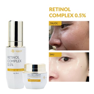 Combo phục hồi da Retinol Complex 0.5% + Heli B5 Cream Huyền Phi