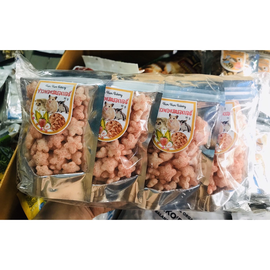 Snack thức ăn dặm,đồ ăn nhẹ dành cho chuột Hamster 6 loại ,thơm ngon ,bổ dưỡng và tốt cho sức khỏe nhập Thailan