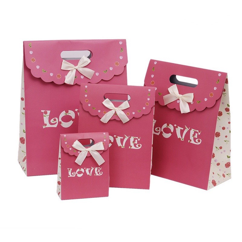 Túi Giấy Đựng Quà Đa Năng, Hình Siêu Trend Dễ Thương