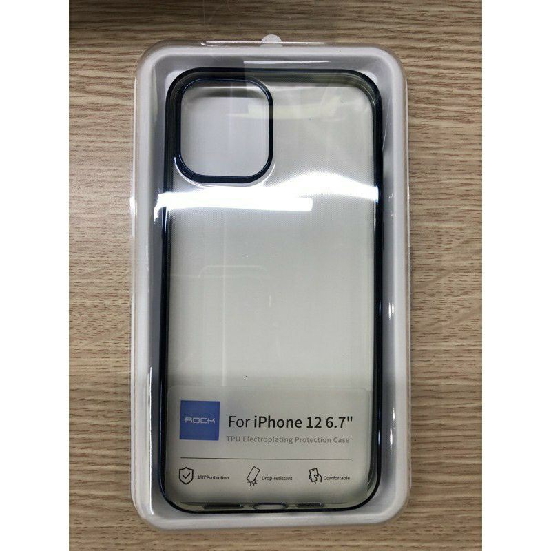 [Mã ELFLASH5 giảm 20K đơn 50K] Ốp lưng nhựa chống sốc Rock Iphone 12 Pro Max ( xanh navy)