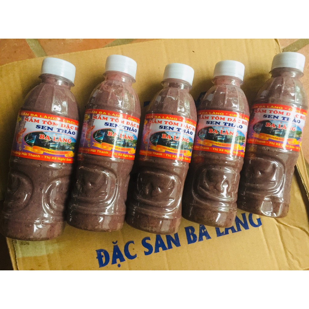 {Combo 5 chai} Mắm tôm Sen Thảo 400gr-Đặc sản Ba Làng xứ thanh