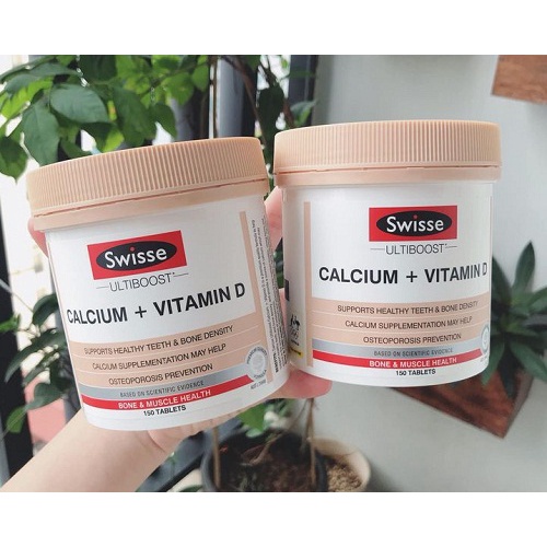 Viên chống loãng xương bổ sung canxi Swisse Calcium Vitamin D 150 viên của Úc