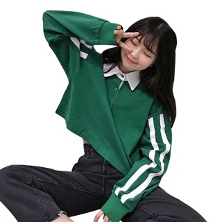 🆙CropTop Tay Dài Petter Chạy Sọc ( Ảnh Thật Cuối)