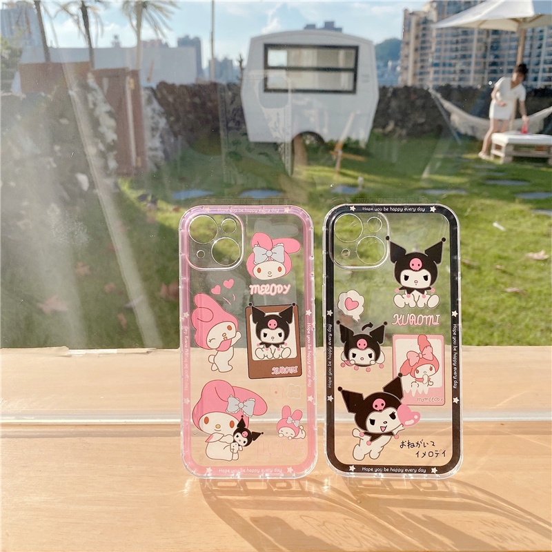 Ốp Điện Thoại Họa Tiết Melody Kuromi Chống Sốc Cho iphone 14 13 11 12 pro max i13 14 Plus