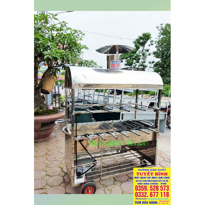 Lò quay vịt 6 con 2 tầng - Máy quay vịt 2 tấng