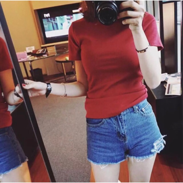 ÁO THUN TRƠN babytee from ôm gọn body đủ màu