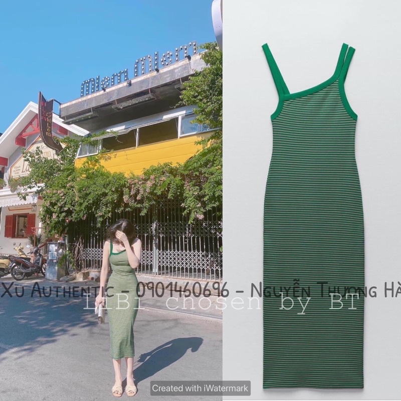 Váy len kẻ xanh zara ❌ SALE SOCK ❌ hàng chuẩn loại 1