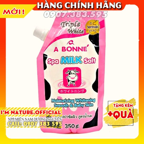 Muối Tắm Sữa Bò Tẩy Tế Bào Chết A Bonne Spa Milk Salt Thái Lan 350gr