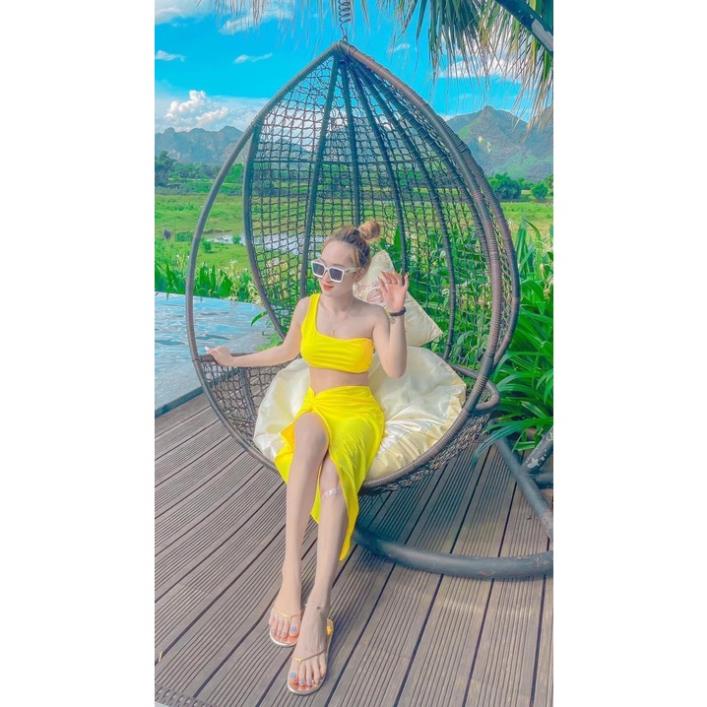 Bikini ba mảnh cao cấp 3 MÓN THUN LỤA Đồ bơi nữ đi biển kín đáo - JAMI 156 | BigBuy360 - bigbuy360.vn
