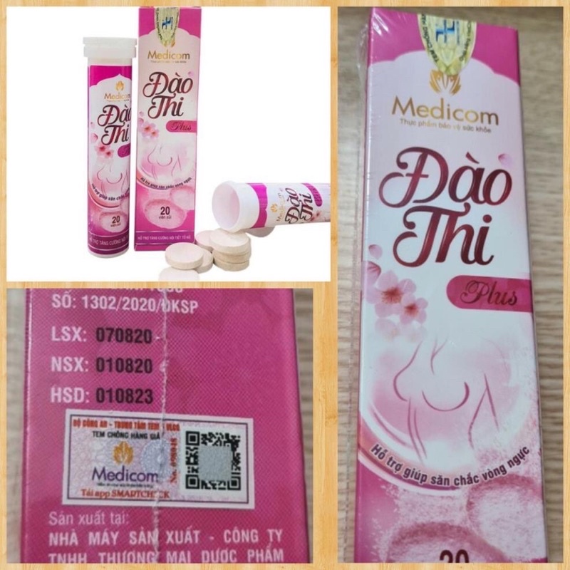 (Mua 3 tặng 1 )Viên Sủi Tăng Vòng 1 Đào Thi Chính Hãng ( có tem check) | BigBuy360 - bigbuy360.vn