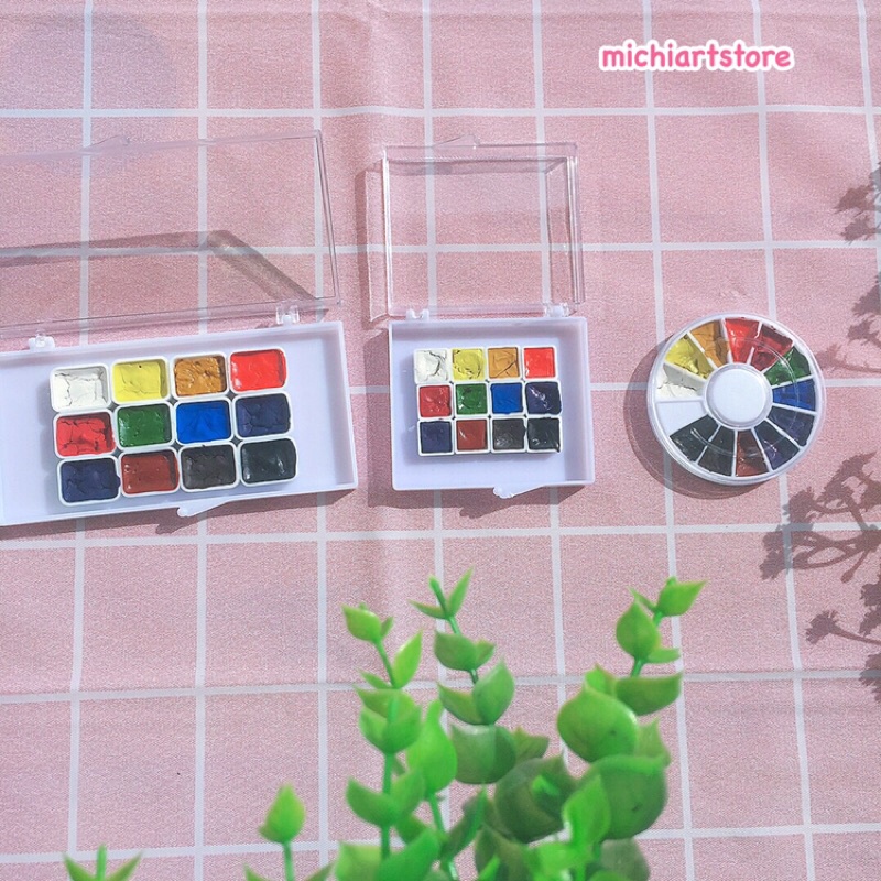 [Michi Art Store] [Quà tặng] Màu nước Pebeo Watercolour 12 màu