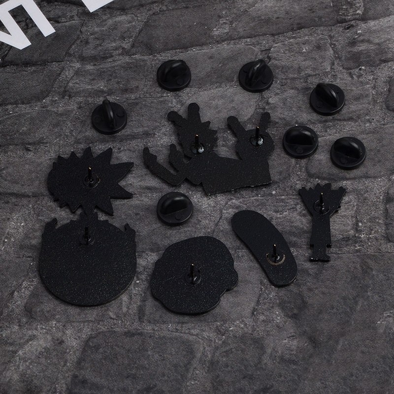 Ghim cài áo hình hoạt hình Rick and Morty ngộ nghĩnh đáng yêu