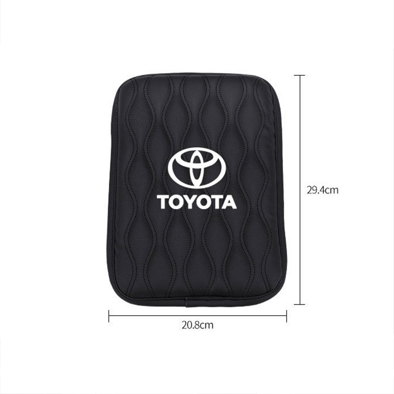 Đệm Da Lót Hộp Tỳ Tay Chống Thấm Nước Cho Xe Hơi Toyota Vios Hilux Camry Harrier Innova Rush Yaris Alphard Hiace Fortuner Vellfire Corolla Cross RAV4