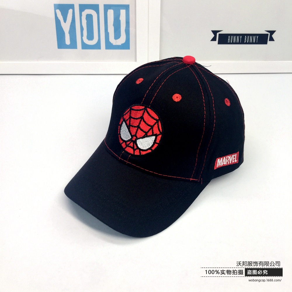 Nón Lưỡi Trai Thêu Họa Tiết Người Nhện Marvel Dành Cho Bé Trai Và Bé Gái