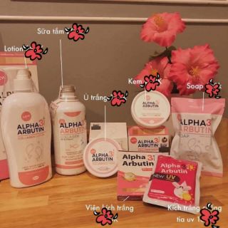Combo trọn bộ dưỡng trắng cua ALPHA ARBUTIN thái lan