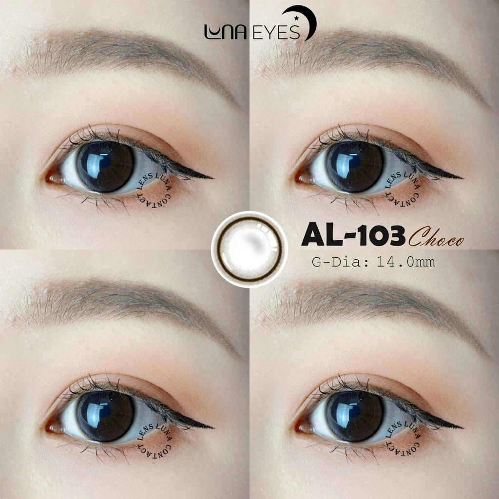 Lens LUNA EYES - Kính áp tròng 103 Choco cận từ 0-6 độ JOLLY STORE