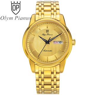 Đồng hồ nam dây kim loại mặt kính chống xước Olym Pianus OP990-16AMK vàng
