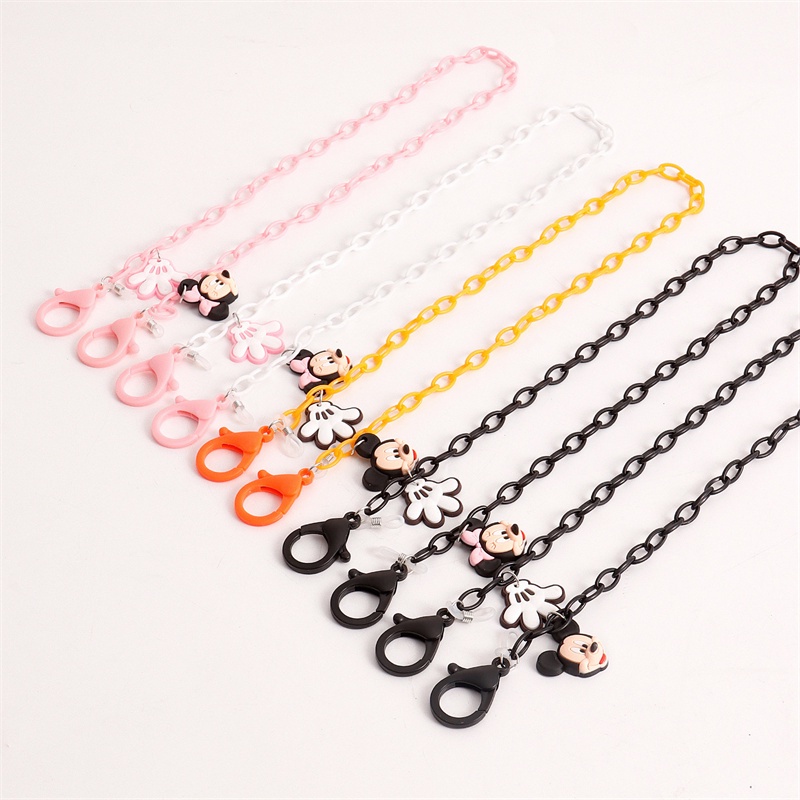 Dây Đeo Mắt Kính Màu Kẹo Hình Chuột Mickey Hoạt Hình Đáng Yêu Cho Trẻ Em