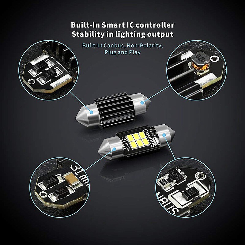 Bộ 2 đèn LED Lumen 400 chuyên dụng để lắp trong xe hơi