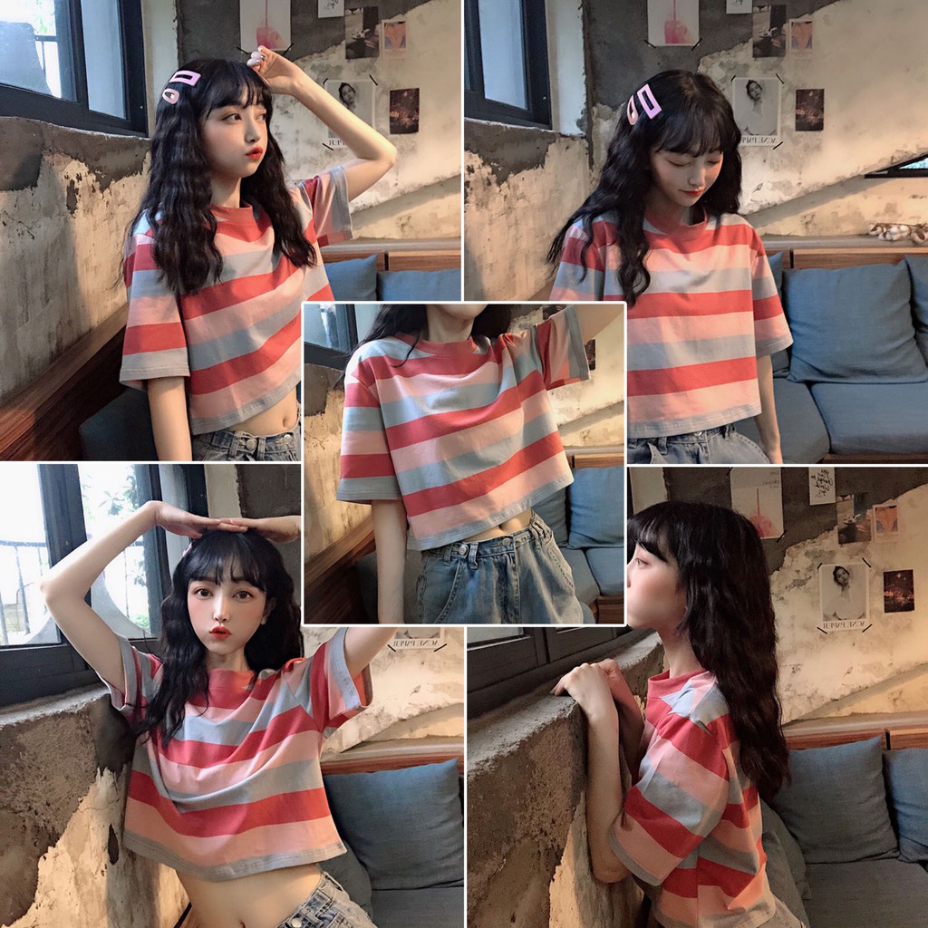 Áo croptop nữ rộng tay ngắn đẹp kiểu ulzzang Hàn Quốc - Roxie | BigBuy360 - bigbuy360.vn