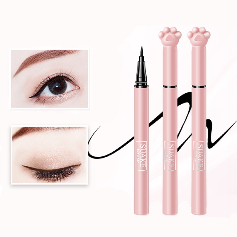 [Hàng mới về] Bút kẻ mắt dạng lỏng cực mảnh kháng nước chống mồ hôi không lem thiết kế hình bàn chân mèo tùy chọn