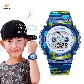Đồng hồ trẻ em thể thao Coobos cho bé trai và bé gái không thấm nước và có đèn dạ quang