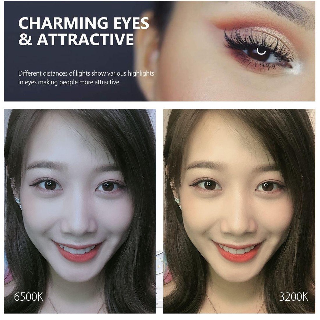 Vòng Đèn LED 4.7 / 6.2 inch Gắn Giá Đỡ Ba Chân Hỗ Trợ Chụp Ảnh Selfie Cho YouTube Tik Tok