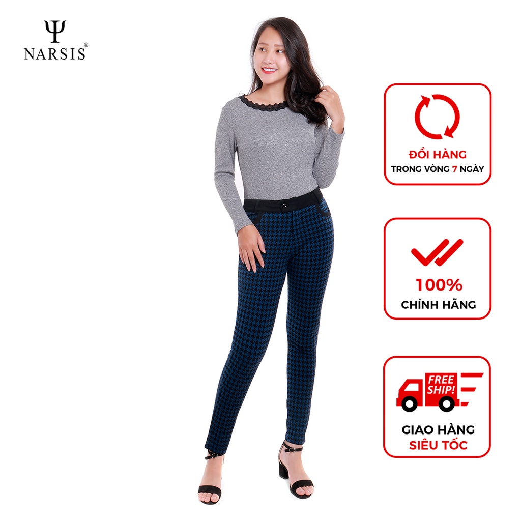 Quần kiểu nữ Narsis P5040 màu xanh