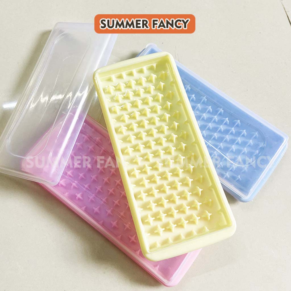 Khuôn hạt lựu có nắp khay đá nhỏ khay đá bào sinh tố - Ice cube tray