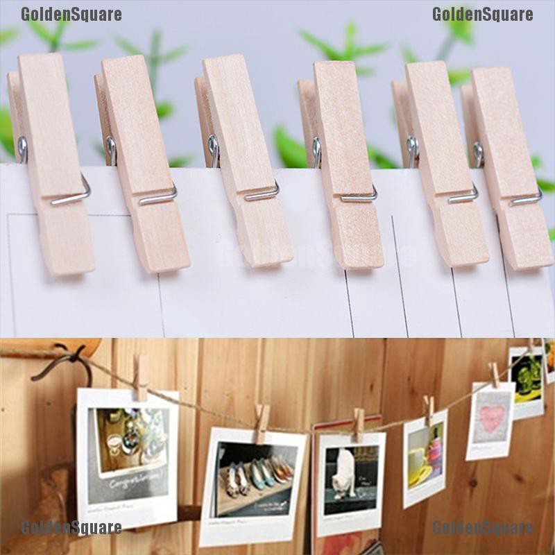 Kẹp Ảnh Bằng Gỗ Tự Nhiên 50x25MM