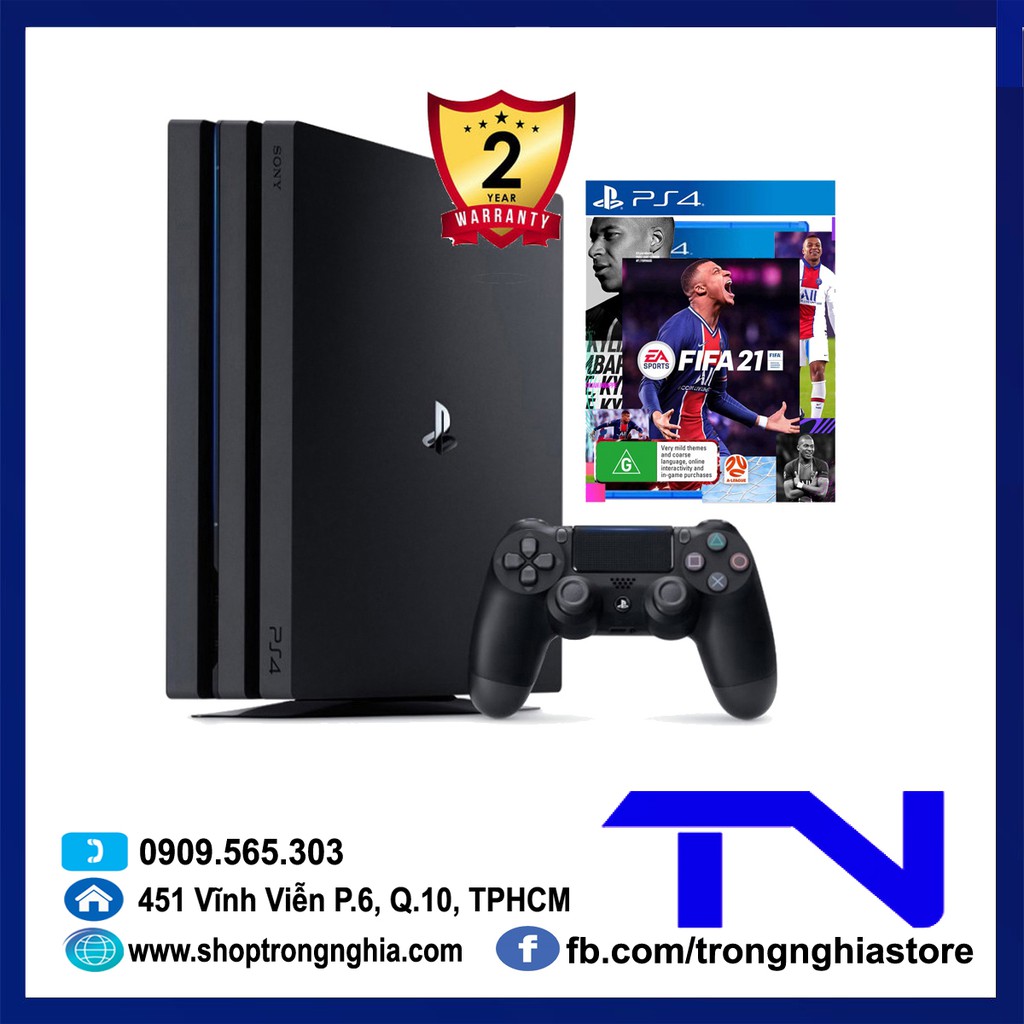 Máy PS4 Pro 7218B kèm đĩa game FIFA 21 - Hàng chính hãng 24 tháng bảo hành