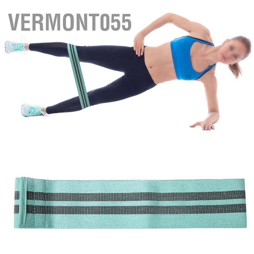 Vermont055 Unisex Non-Slip Hip Resistance Band Loop Circle Gym Yoga Fitness Exercise