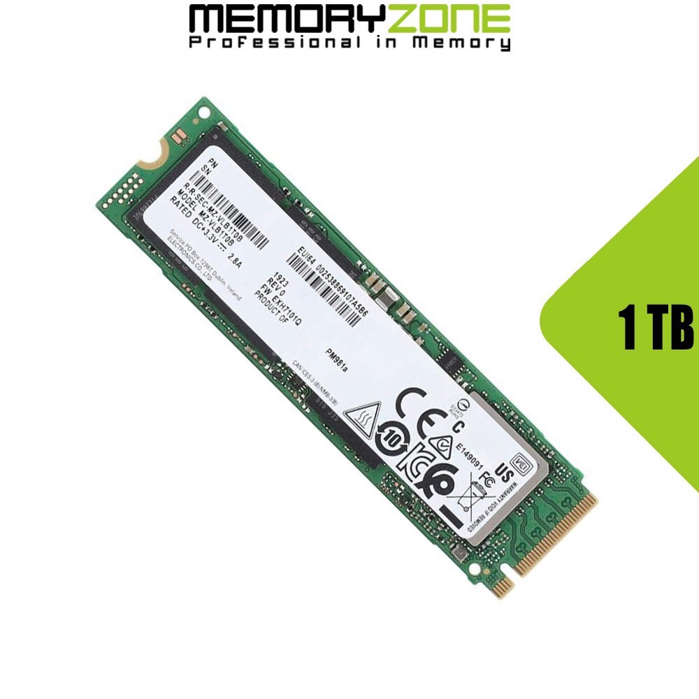 Ổ cứng SSD Samsung NVMe PM981a M.2 PCIe Gen3 x4 1TB MZ-VLB1T0B
