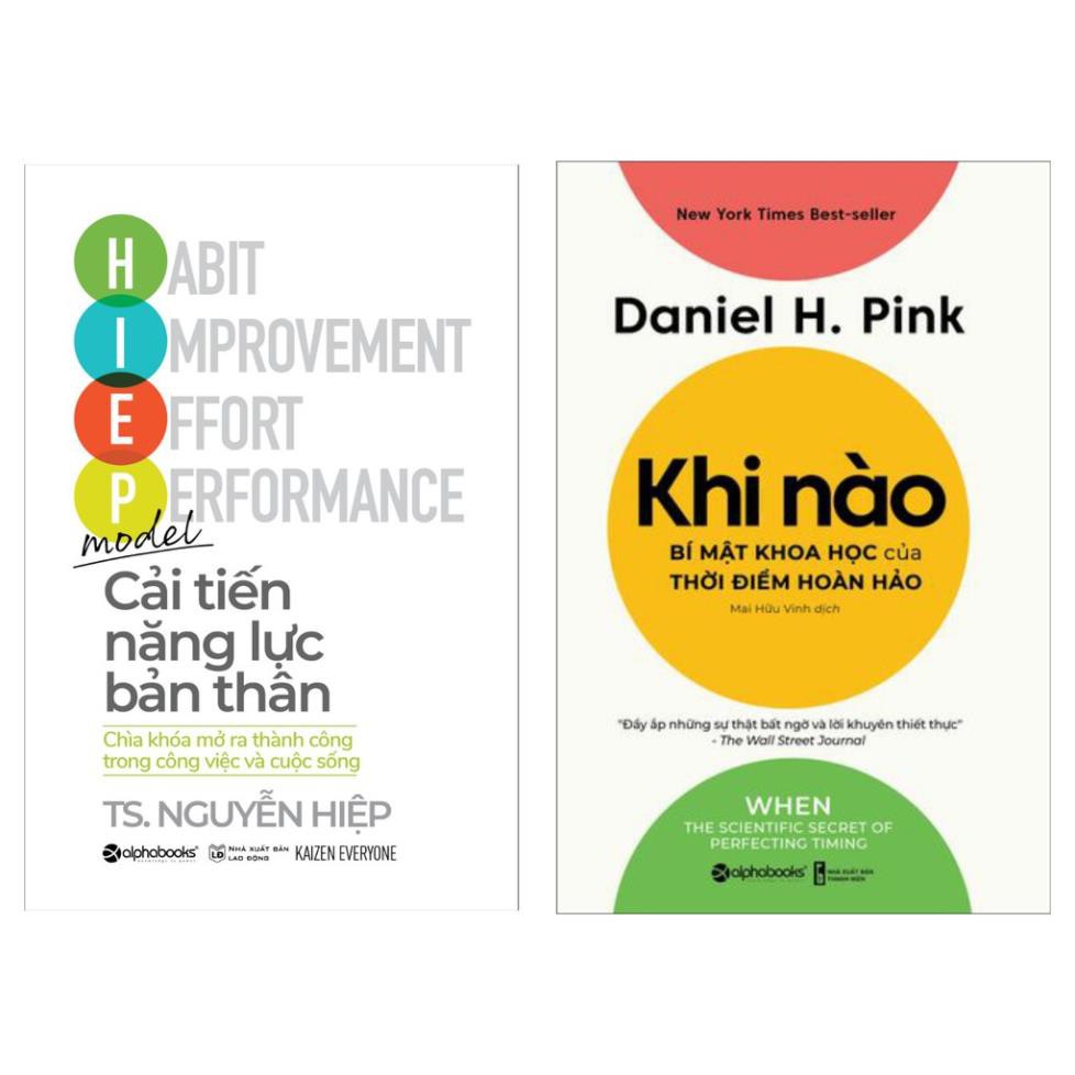 Sách Combo 2 Cuốn Cải Tiến Năng Lực Bản Thân và Khi Nào - Bí Mật Khoa Học Của Thời Điểm Hoàn Hảo