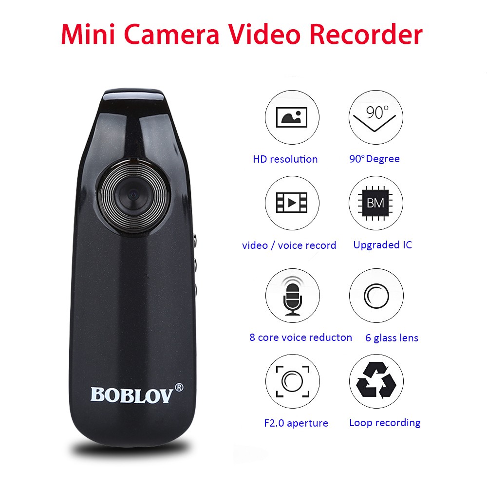BOBLOV HD 1080P Full HD Camera Mini Motor Dash Cam có hoặc không có bộ nhớ Đầu ghi Video