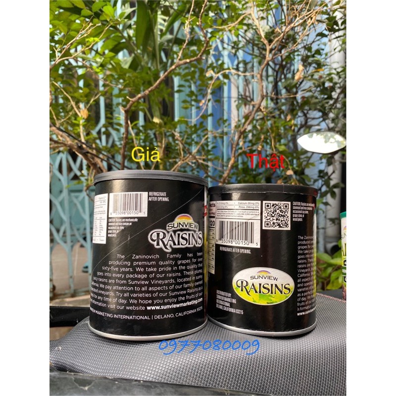 NHO KHÔ MỸ SUNVIEW RAISINS 425G - date 2021 (Đủ loại) | BigBuy360 - bigbuy360.vn