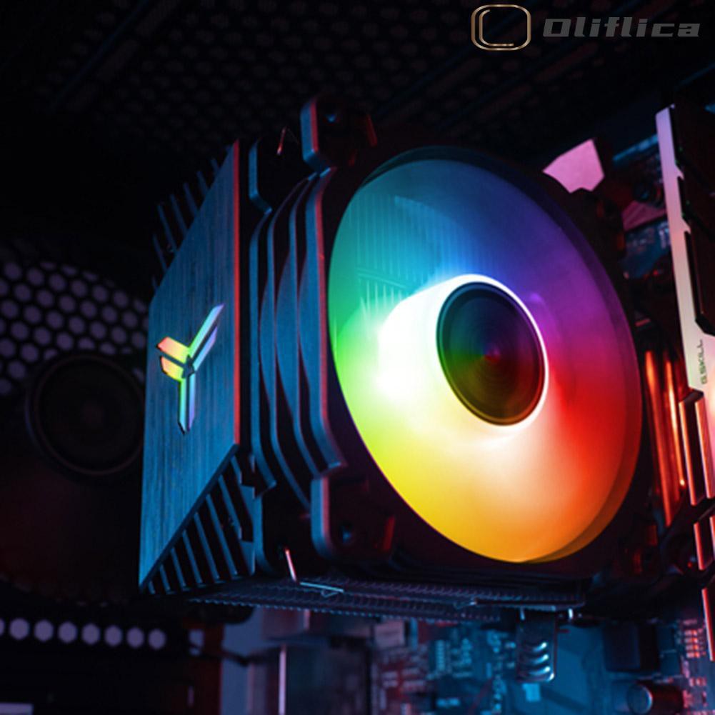 Mới Quạt Tản Nhiệt Làm Mát Cpu Jonsbo Cr1200 2 Ống Rgb 90mm Màu Cầu Vồng