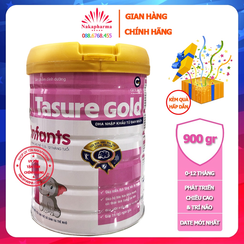 [KÈM QUÀ] Sữa bột Tasure Gold Infants 900gr