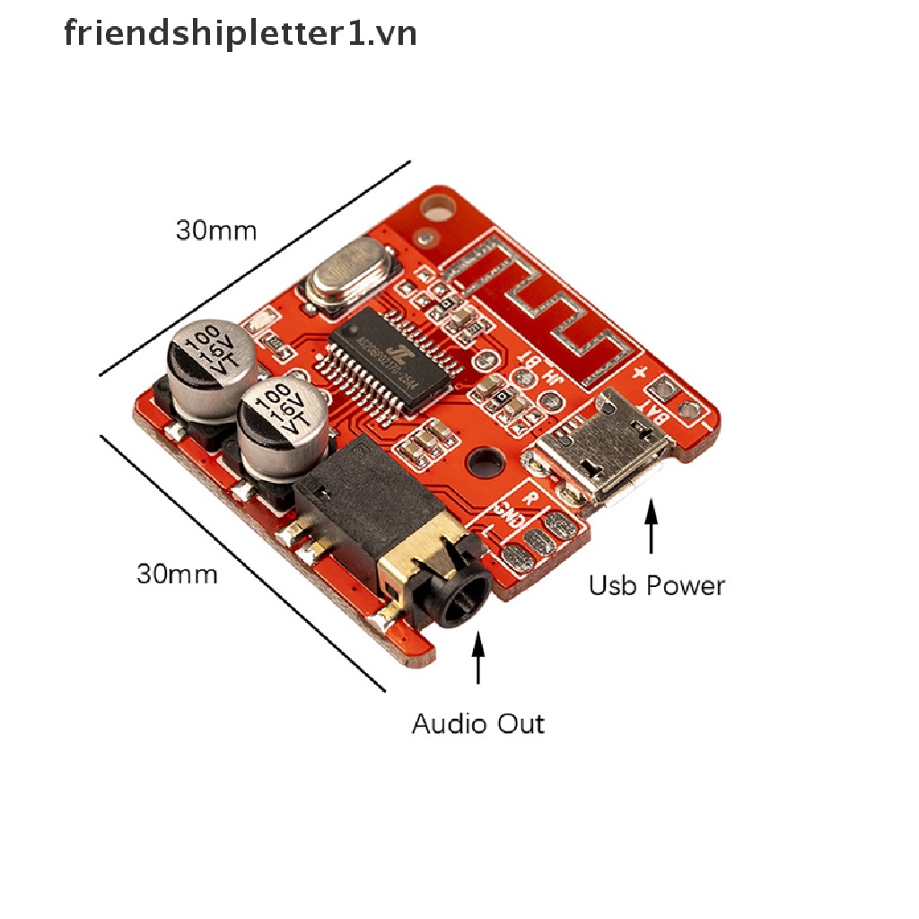 【friendshipletter1.vn】 Bluetooth 5.0 Audio Receiver Board MP3 MP3 Lossless Decoder Board Wireless .