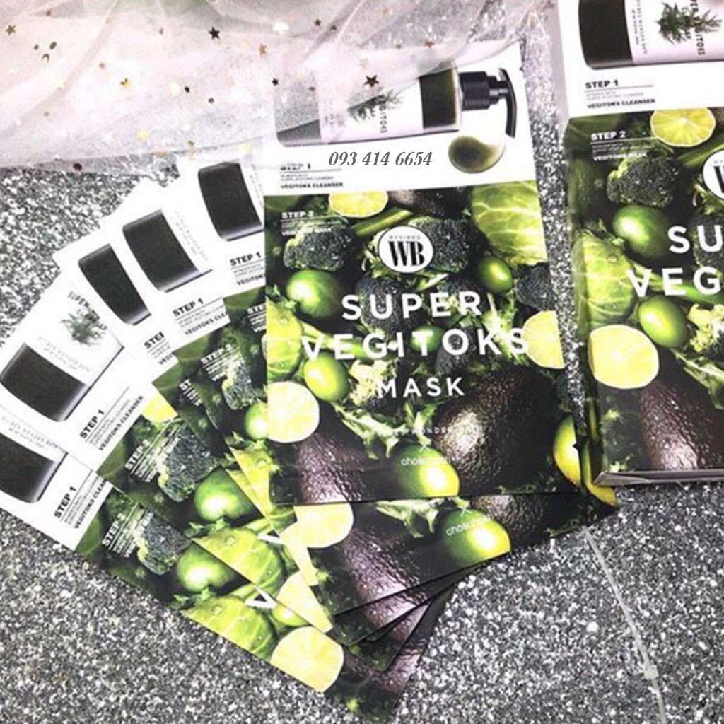 Mặt Nạ Thải Độc Rau Củ Super Vegitoks Hàn Quốc