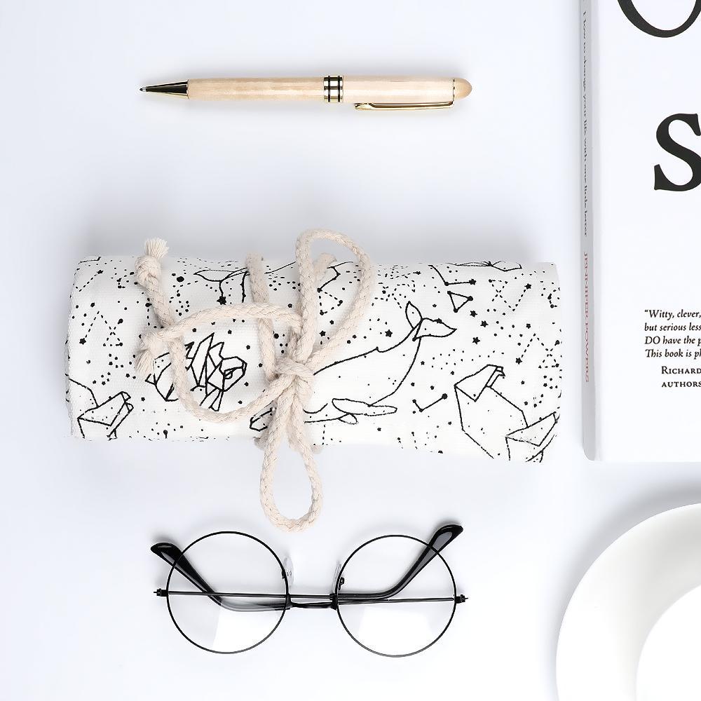 Túi Đựng Bút Chì / Mỹ Phẩm 36 / 48 / 72 Lỗ Dạng Cuộn Tròn Tiện Dụng