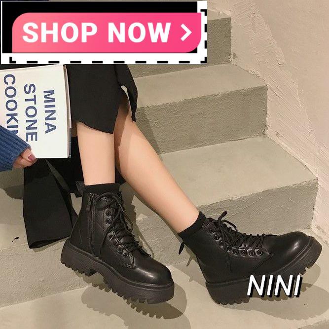 DR. MARTENS Giày Bốt Nữ Cổ Cao Thời Trang Anh Quốc Nini35-43