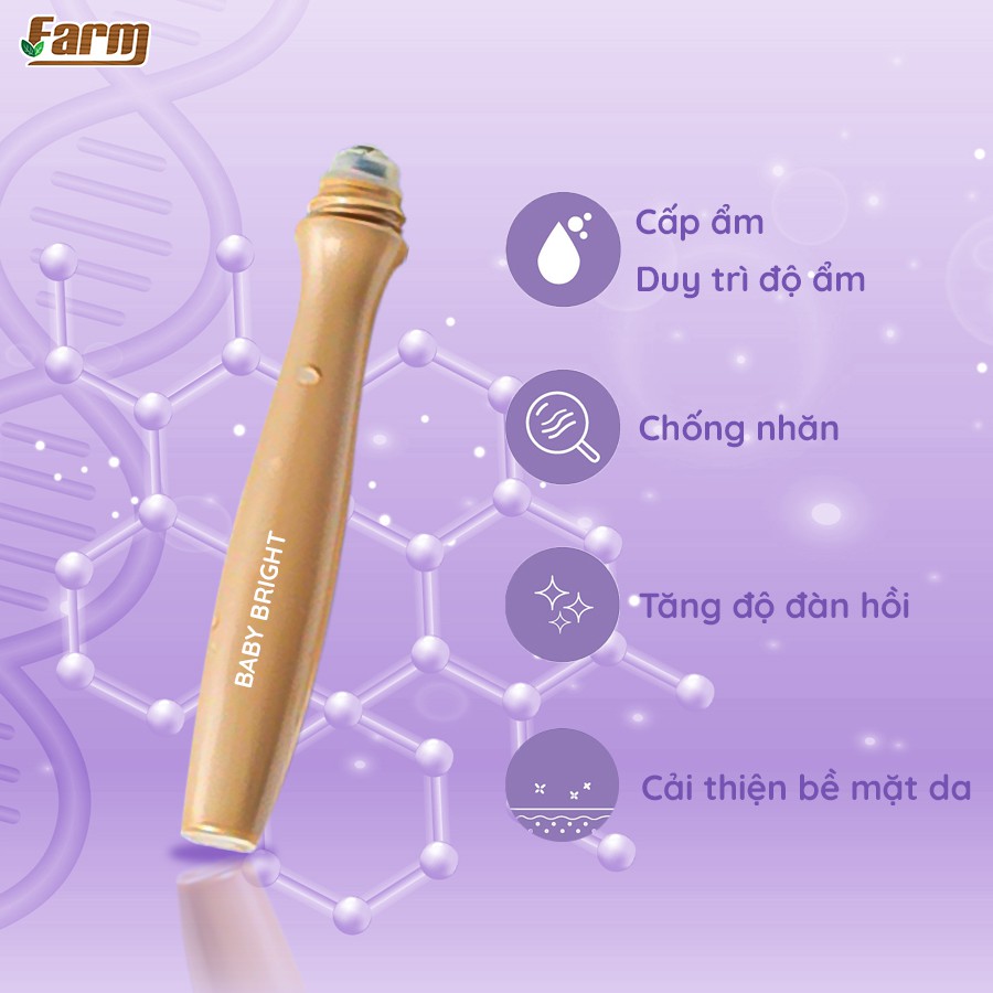 Bút Lăn Mắt Chống Nhăn Baby Bright