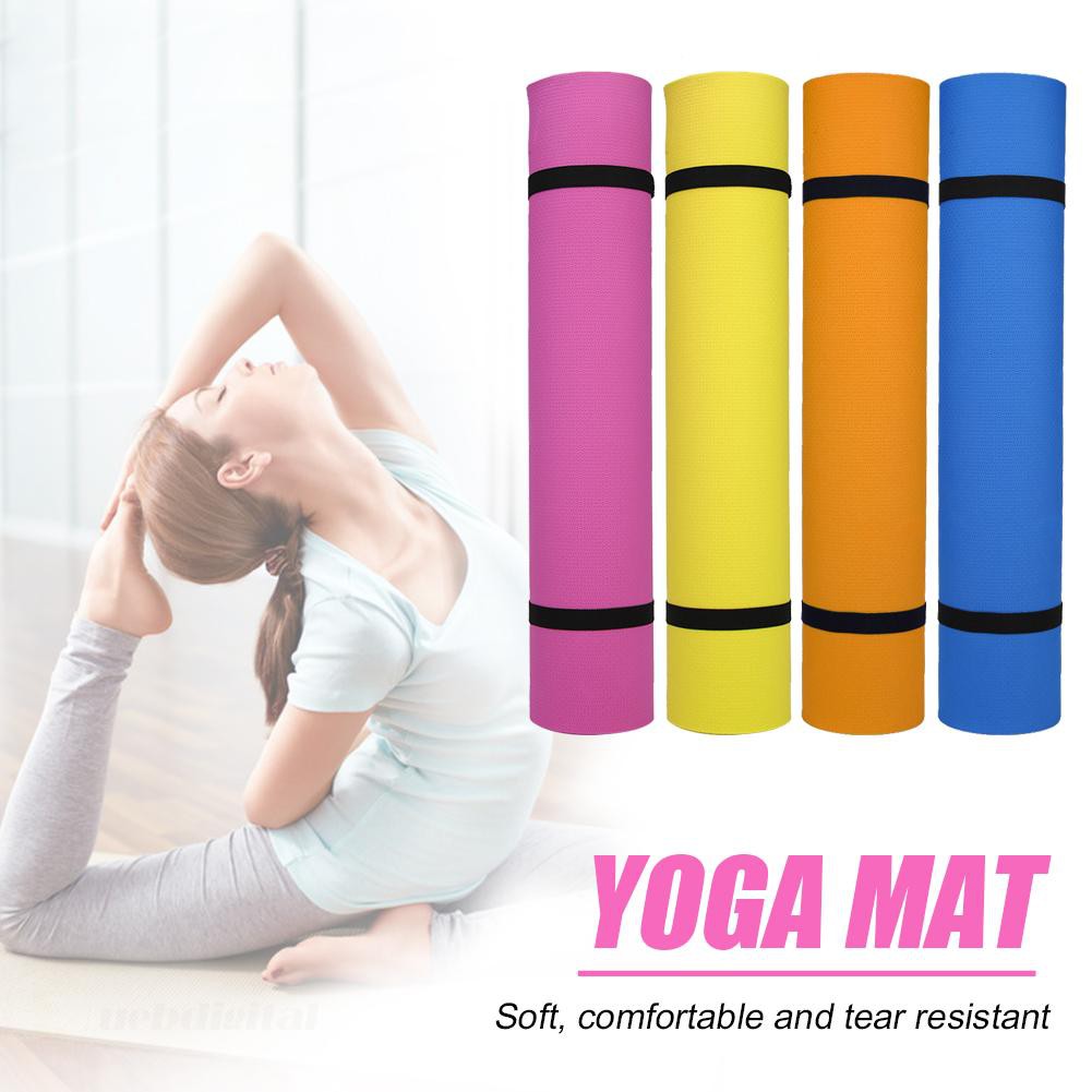 Thảm Tập Yoga Dày 4mm / 6mm Chống Trượt Thân Thiện Với Môi Trường