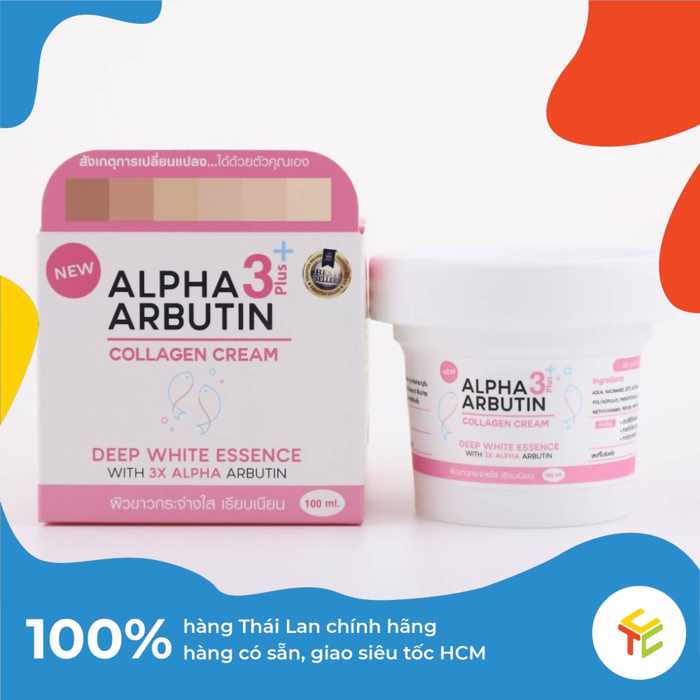 Kem Alpha Arbutin 3 Plus Kích Trắng, Dưỡng Da Cao Cấp Thái Lan