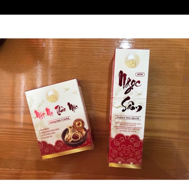 com bo ngọc sâm to + mặt nạ bột