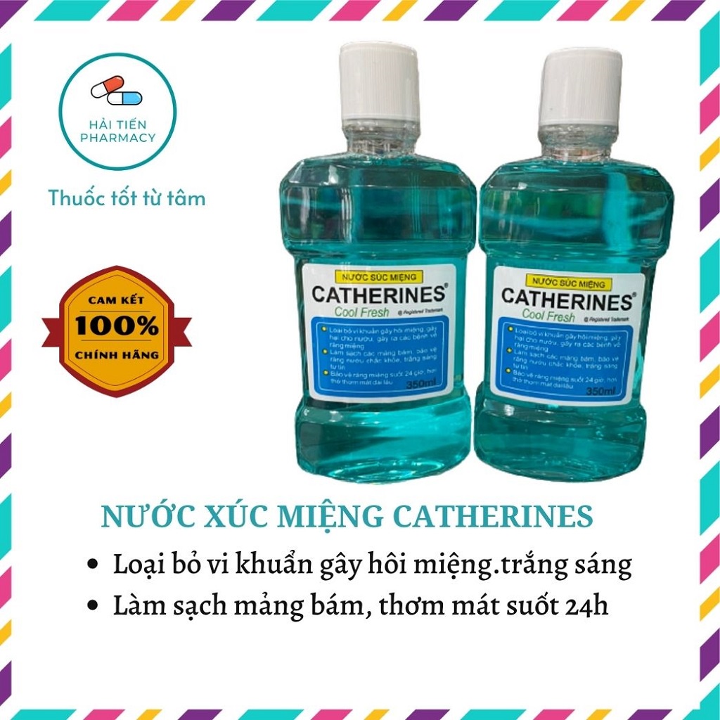 Nước xúc miệng Catherines Tatra sạch mảng bám,ngăn ngừa sâu răng, hơi thở thơm mát trắng sáng